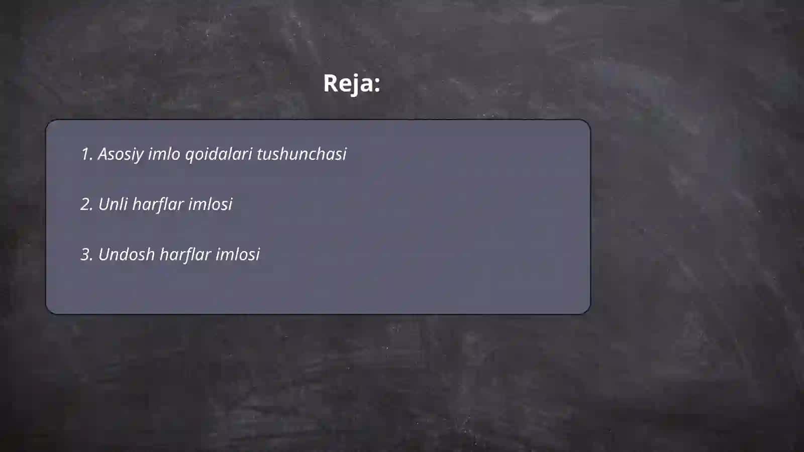 Oʻzbek tilining Asosiy imlo qoidalari 2