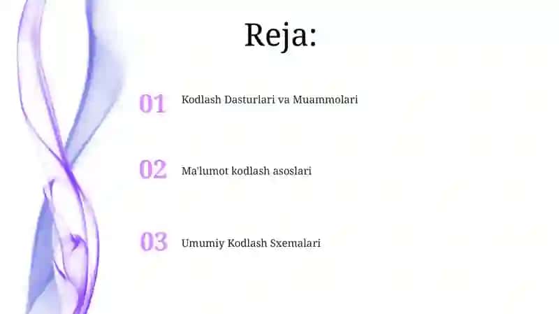 Umumiy Kodlash Sxemalari 2