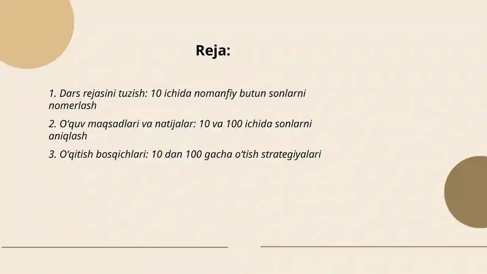 10va 100 ichida nomanfiy butun sonlarni nomerlashga oʻrgatish metodikasi 2