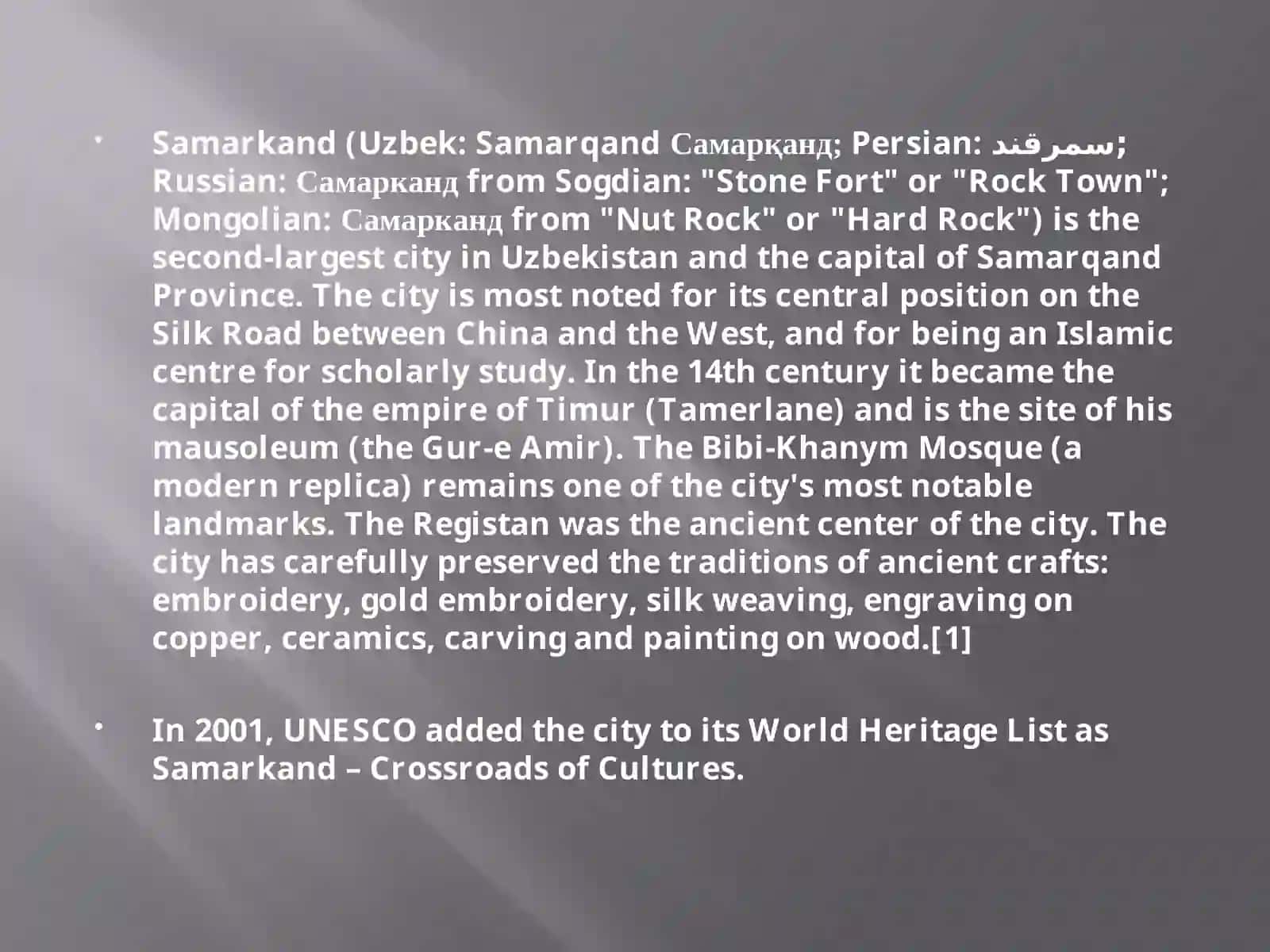 Samarqand Shahri 2