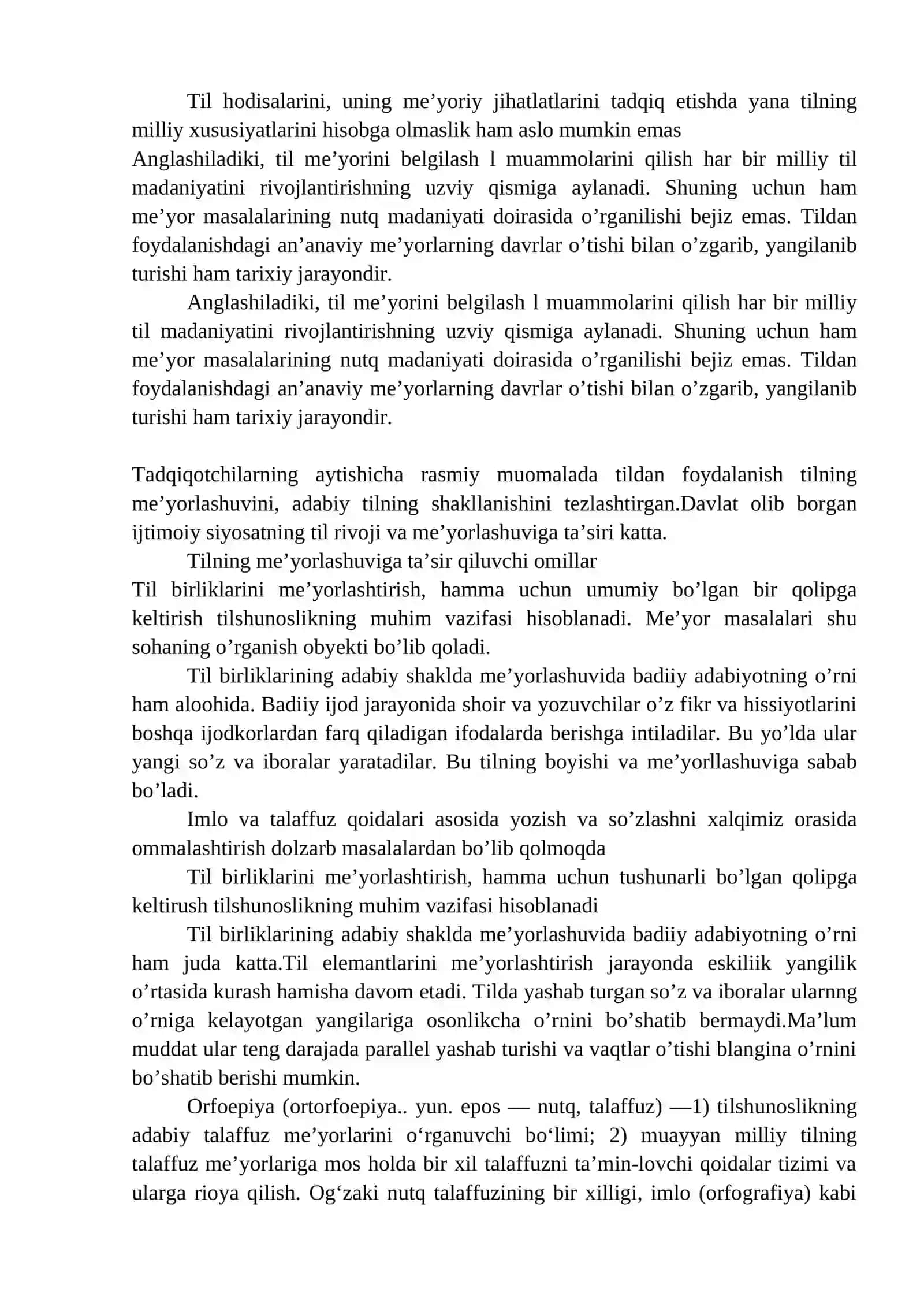 Adabiy til me’yorlari 2