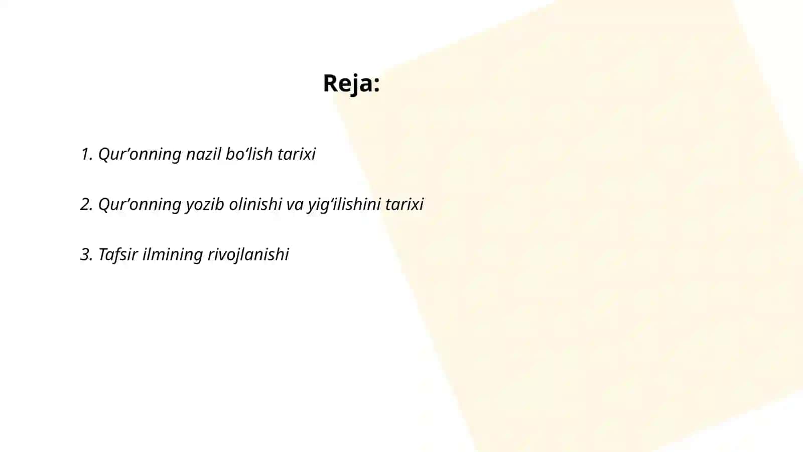 Qurʼonning nazil bo‘lish tarixi 2