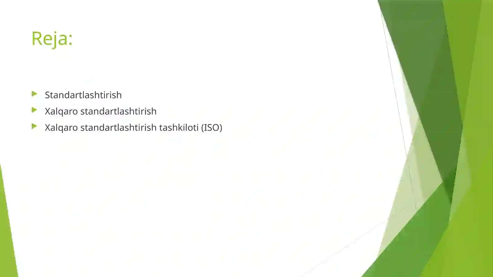 Standartlashtirish boyicha xalqaro tashkilotlar 2