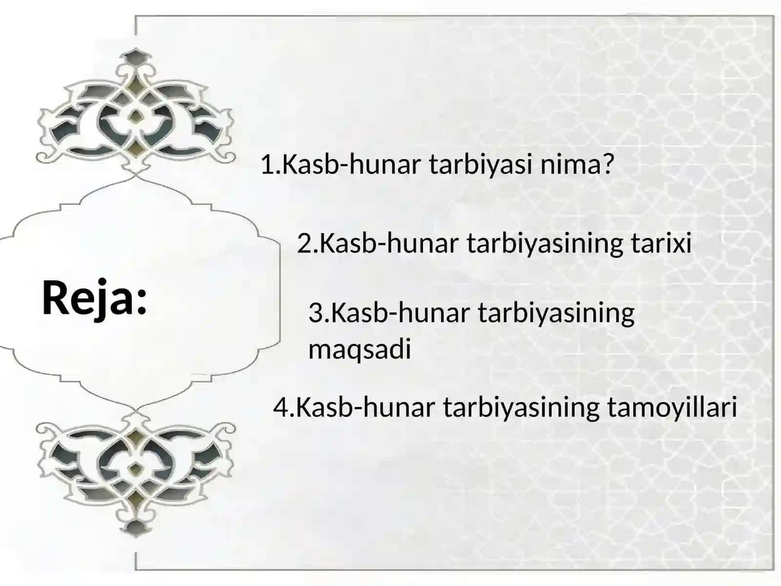 Kasb-hunar tarbiyasi 2