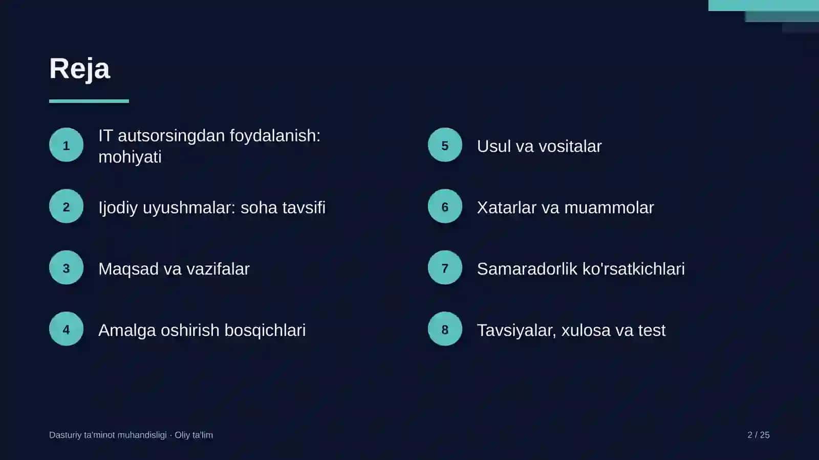 Ijodiy uyushmalarda IT autsorsingdan foydalanish 2