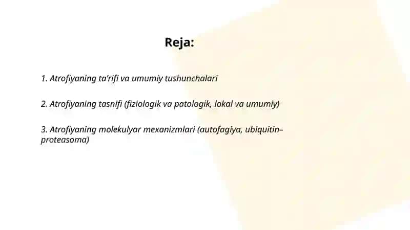 Atrofiya va uning turlari 2