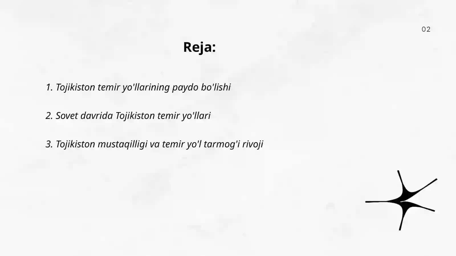 Tojikiston temir yoʻllari tarixi va bugungi kuni 2