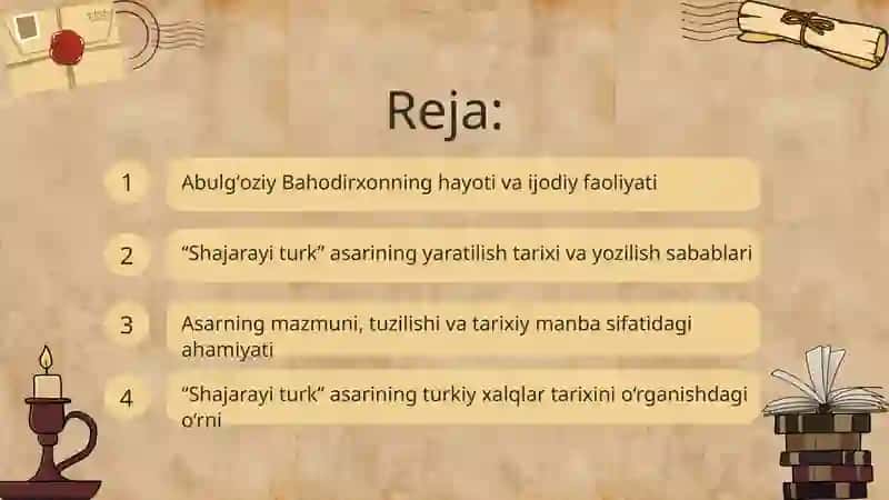 Shajarayi turk Abulgʻoziy Bahodirxonning 2