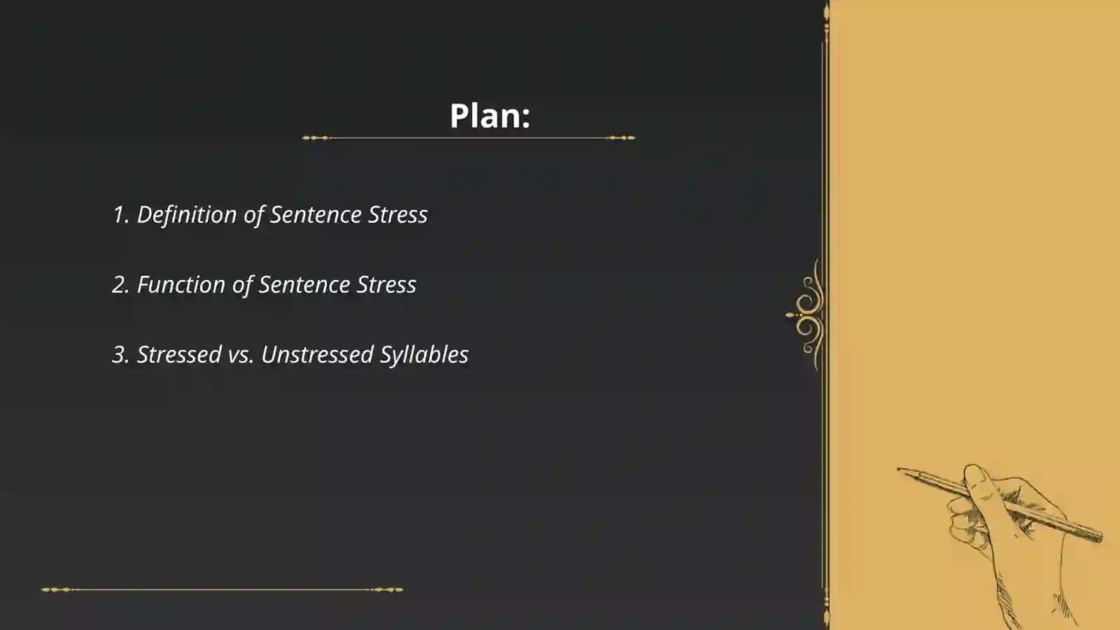 Sentence Stress 2