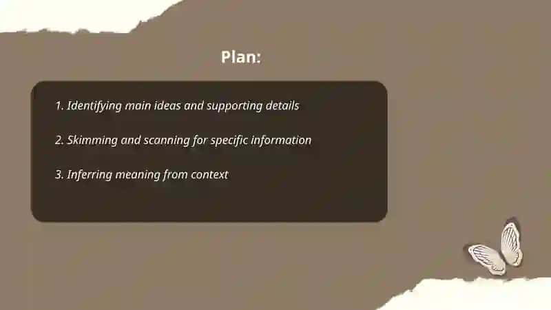 Developing skills in working with different types of textual information 2