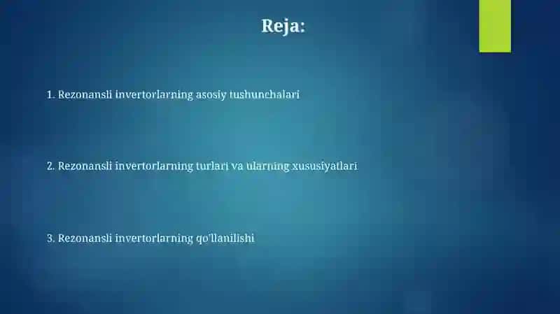 Rezonansli invertorlar 2