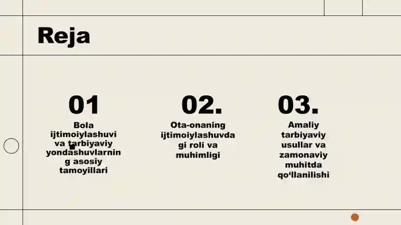 ZAMONAVIY JAMIYATDA OTA-ONANING BOLA IJTIMOIYLASHUVIDAGI TARBIYAVIY  YONDASHUVI 2
