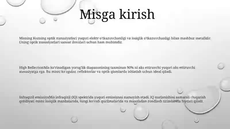 Kòzning Optik Xususiyatlari 2