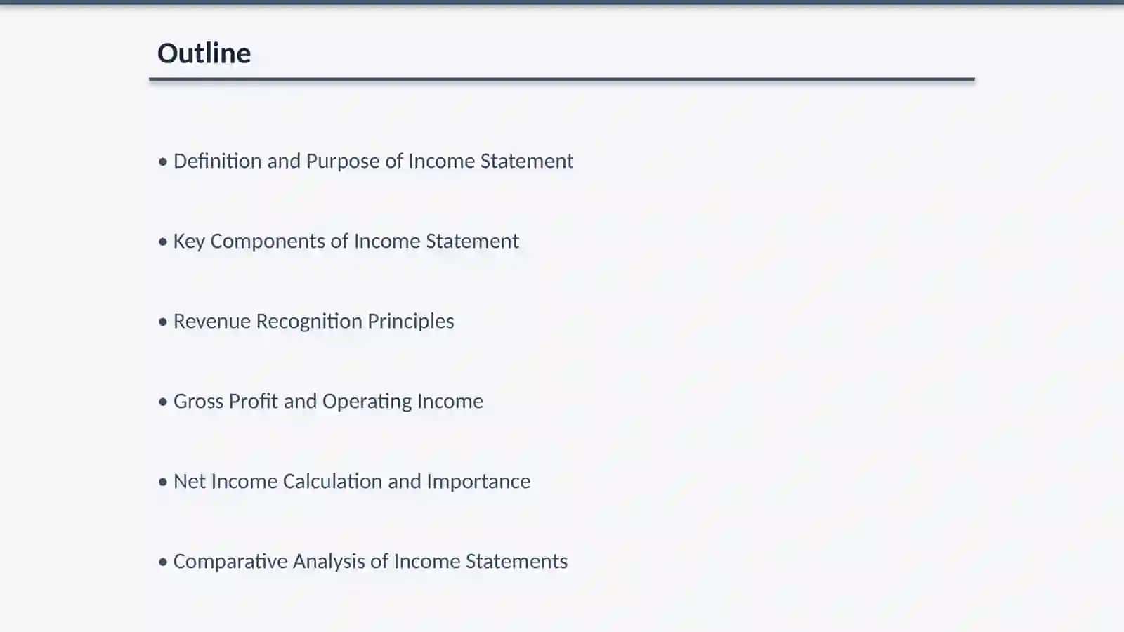 Income statement 2