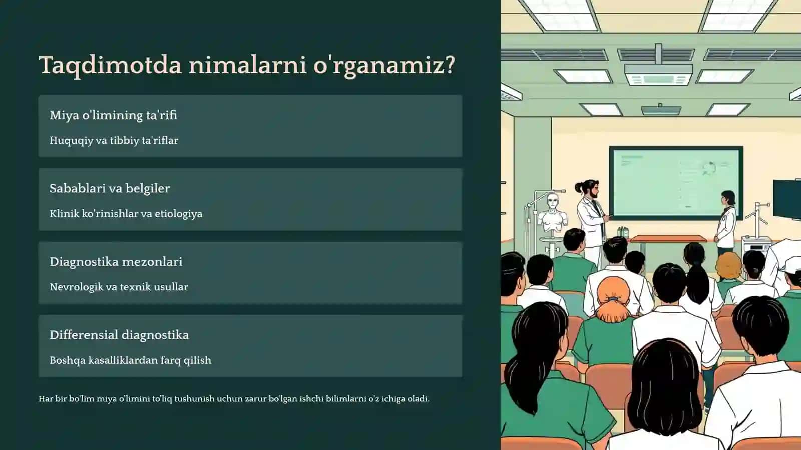 Miya o'limining diagnostikasi 2