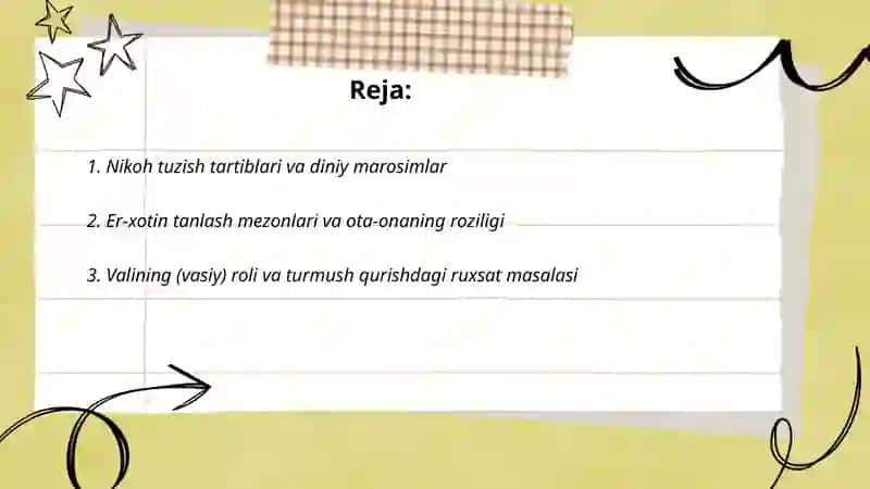 Fitratning "Oila asaridagi oila qurish tartiblari va farzand tarbiyasiga oid 2