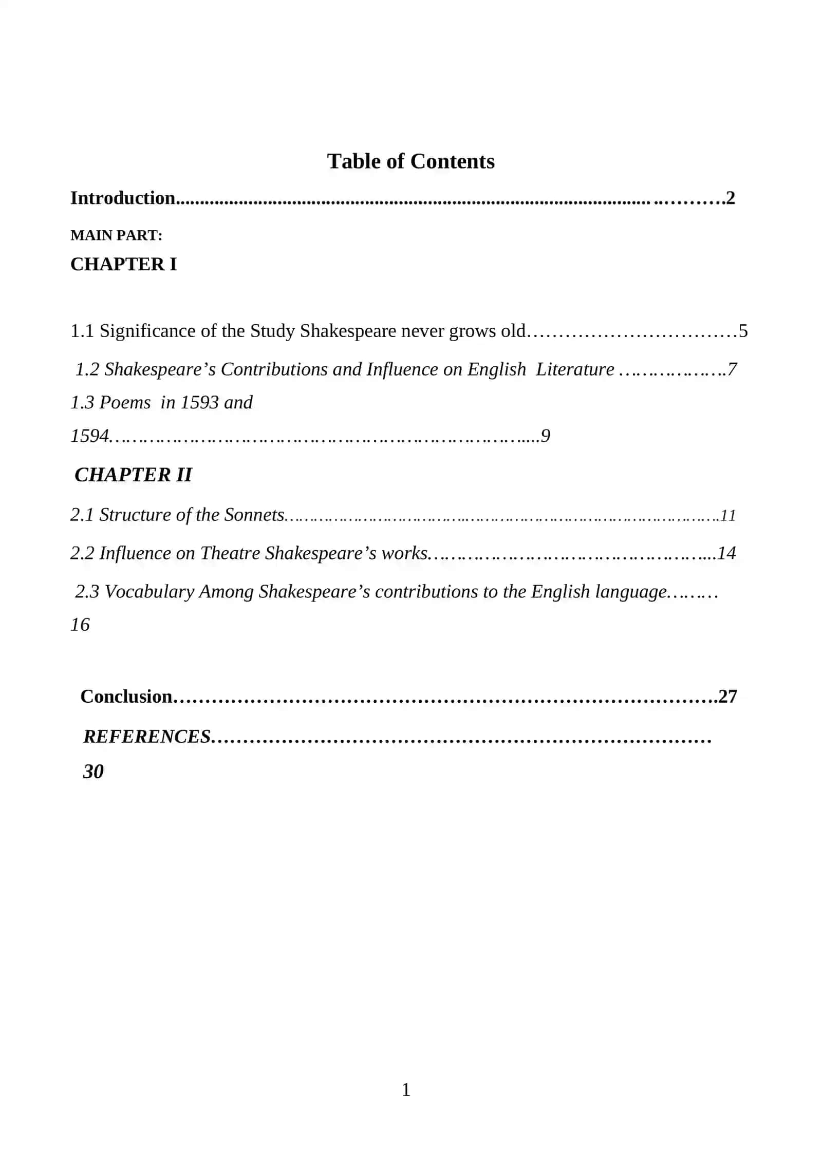 WILLIAM SHAKESPEARE’S CREATIVE WORKS 2