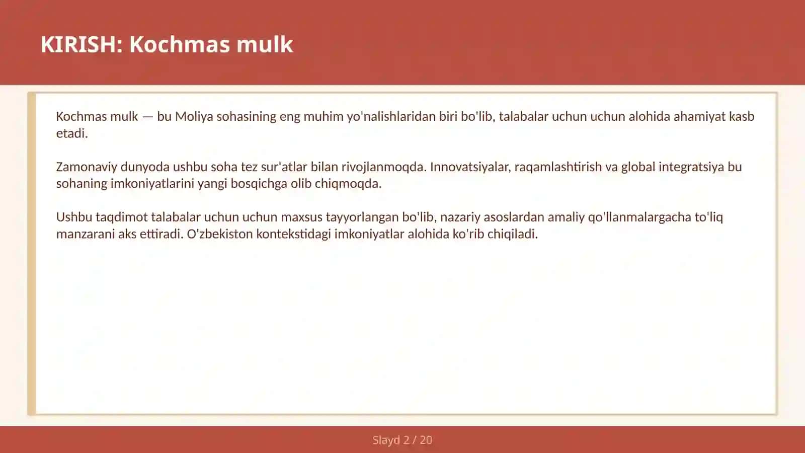 Kochmas mulk 2