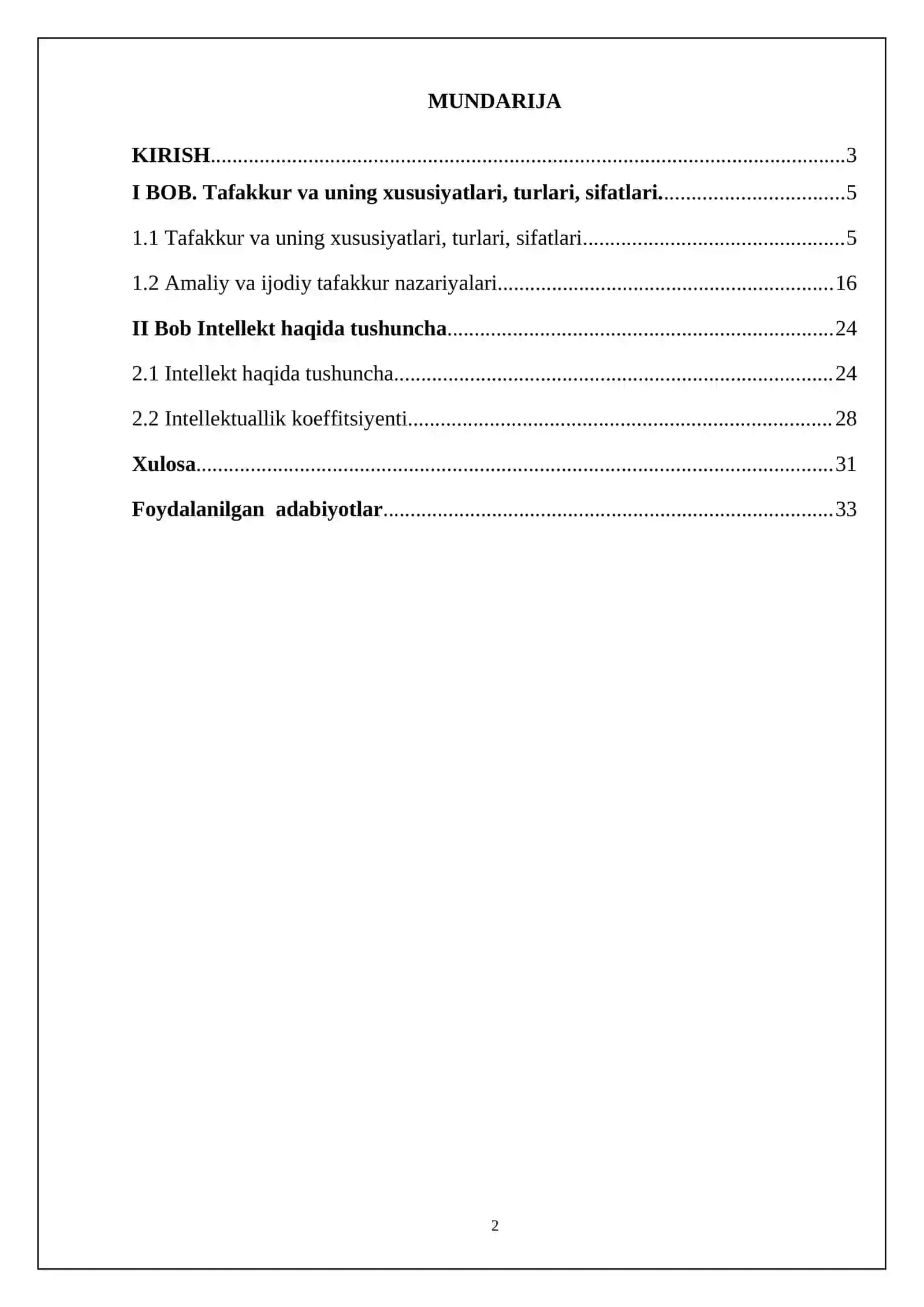 Tafakkur va intellekt 2