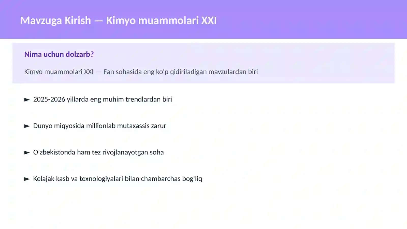 Kimyo Zamonaviy 2