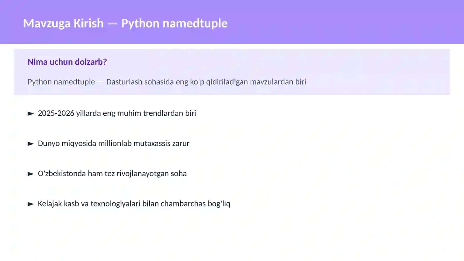 DASTURLASH | PYTHON DASTURLASH 2