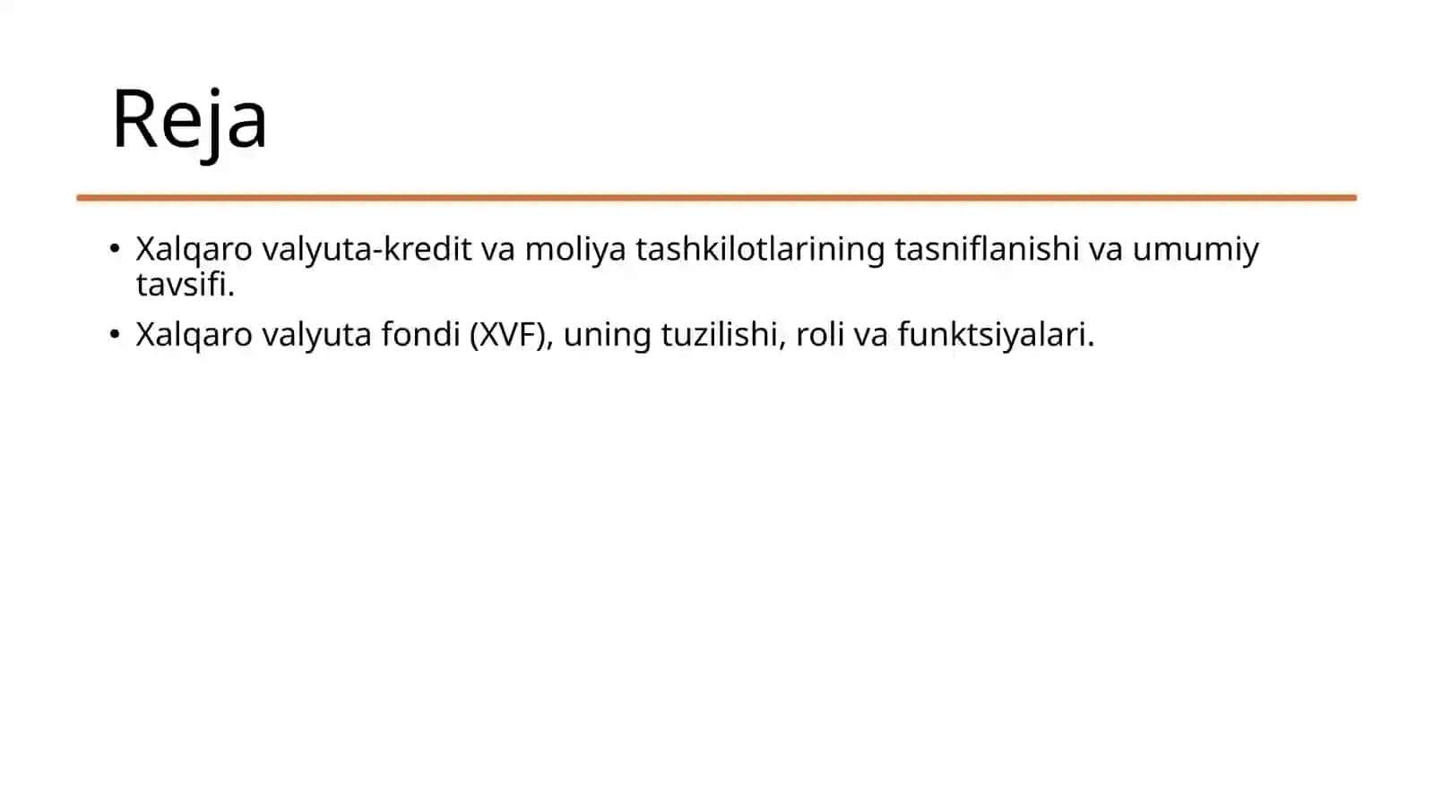 Xalqaro valyuta-kredit va moliya tashkilotlari 2