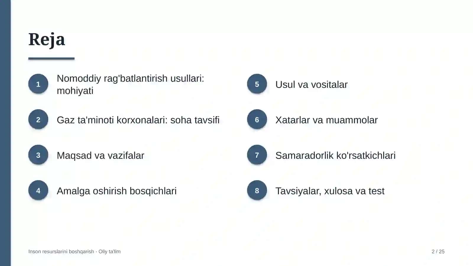 Gaz ta'minoti korxonalarida nomoddiy rag'batlantirish usullari 2