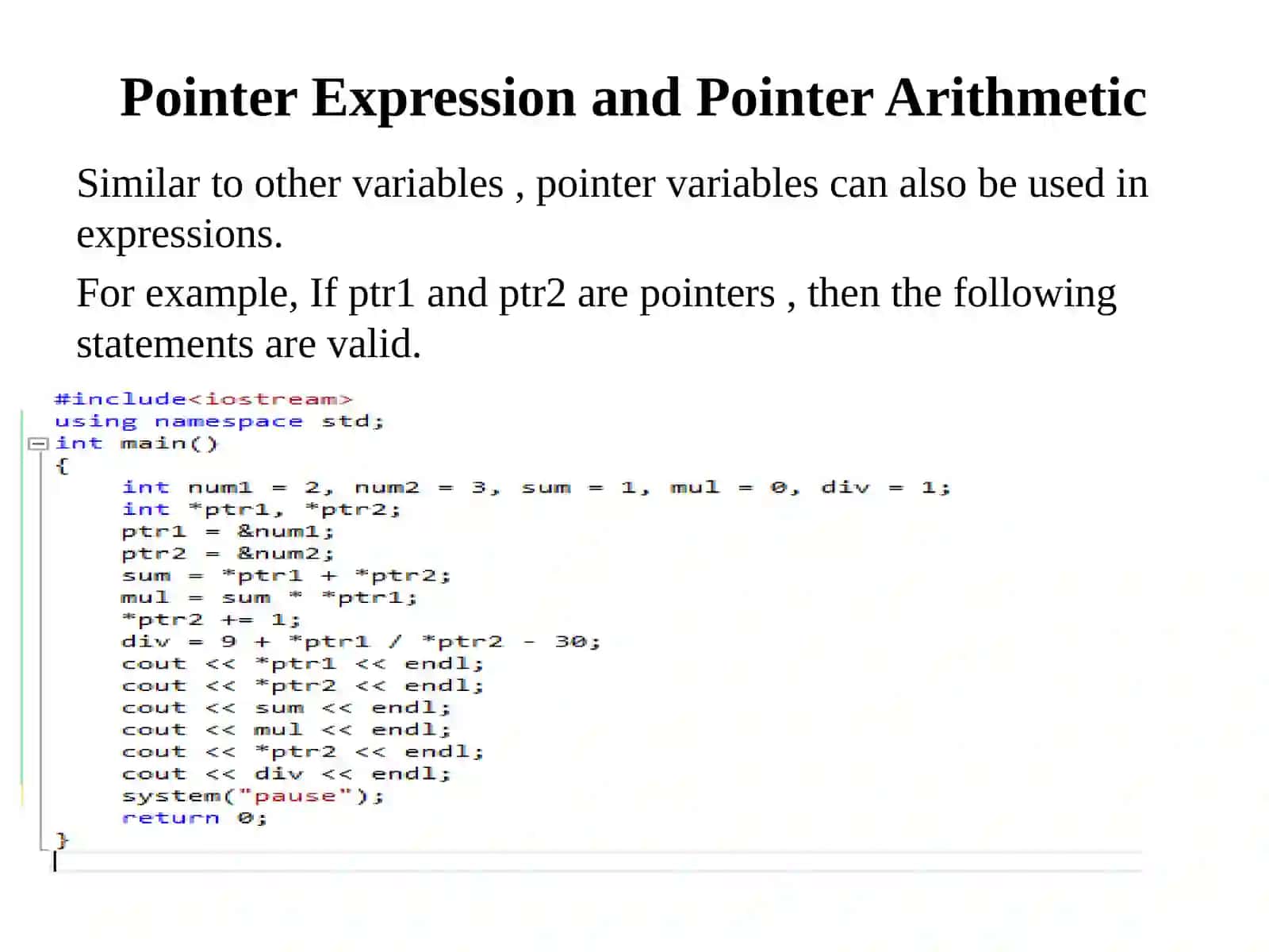 Pointer Arithmetic 2