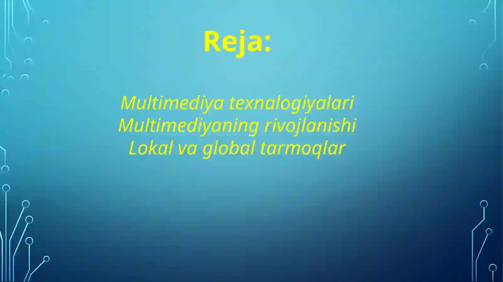 Multimedia texnologiyalari 2
