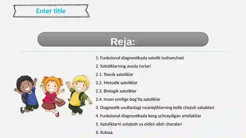 funksional diagnostika fanidan Mustaqil ish 2