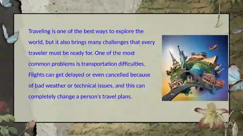 Travel Challenges and Solutions 2