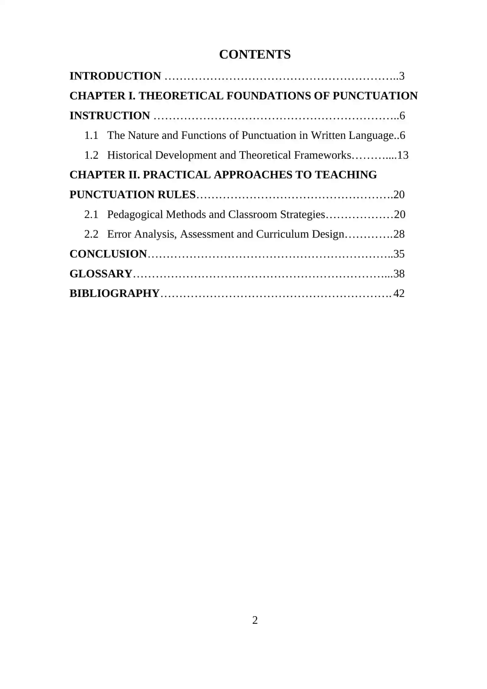 Course Paper on Teaching Punctuation Rules 2