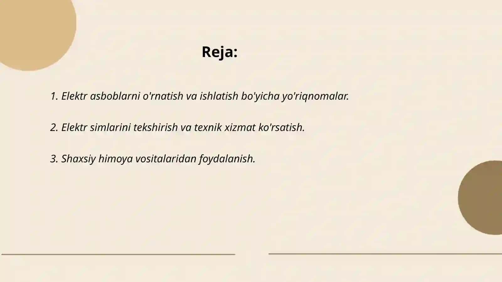 Elektr asboblaridan foydalanishda xavfsizlik qoidalari 2