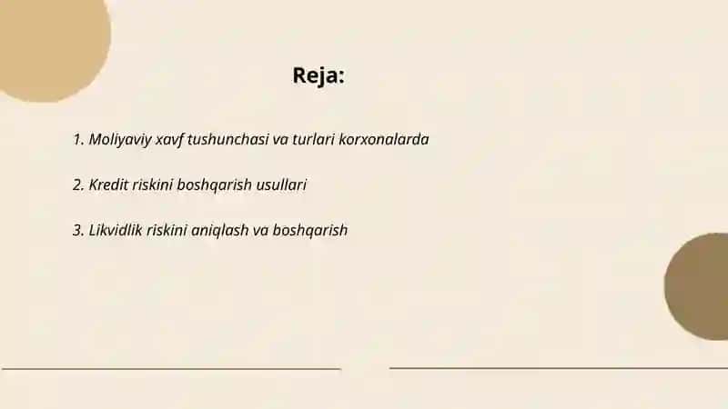 Korxonalarda moliyaviy risklarni boshqarish 2