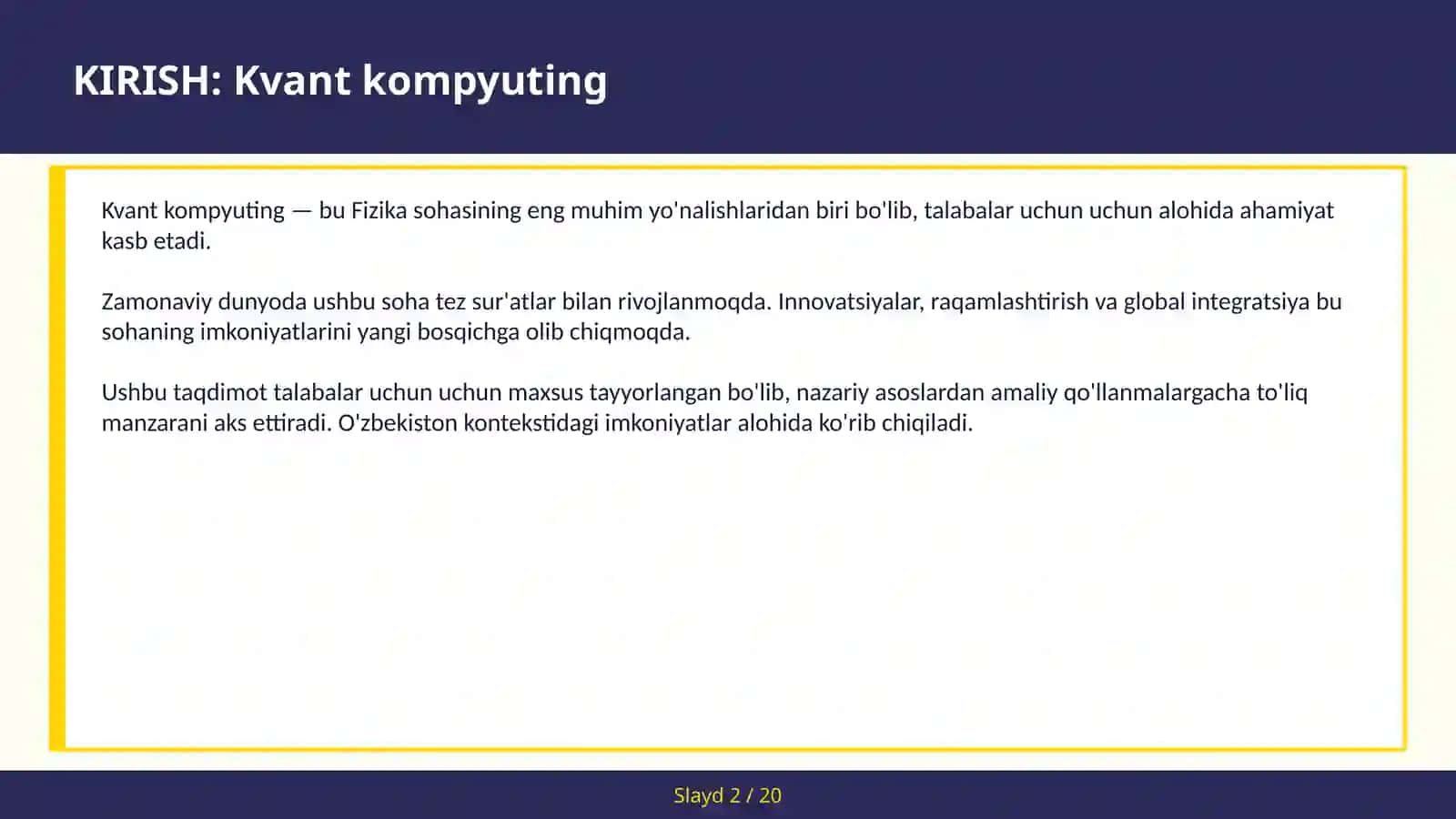 Kvant kompyuting 2