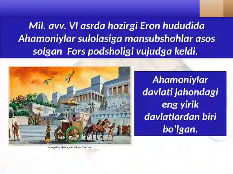Ahamoniylar davlati 2