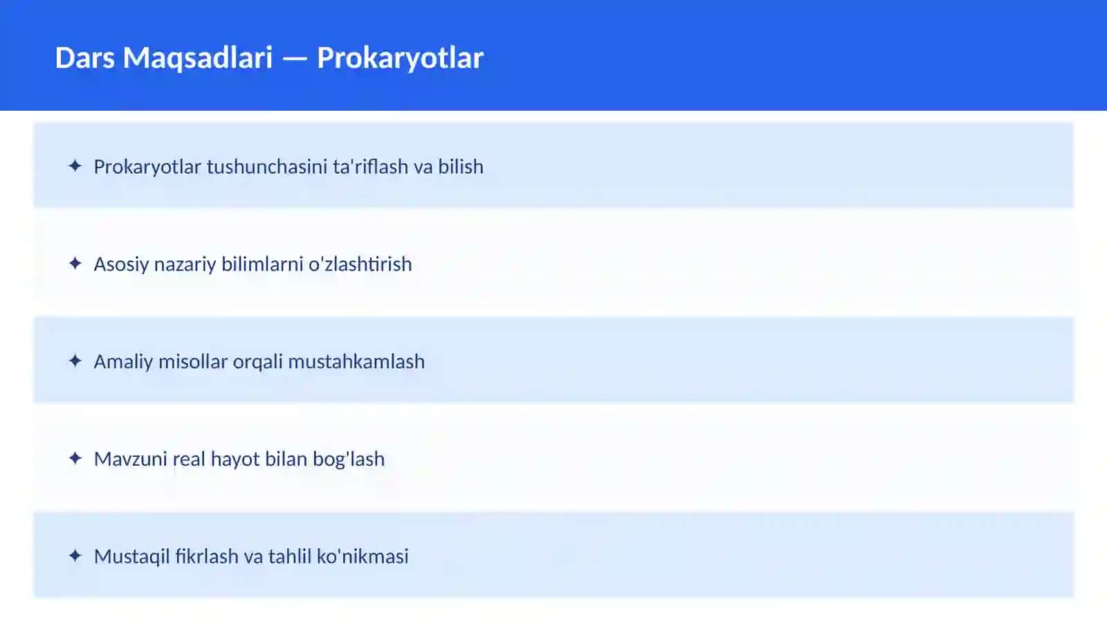 Hujayra tuzilishi 2