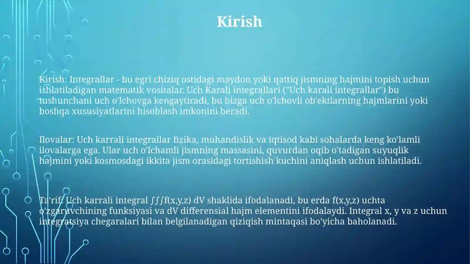UchKaraliIntegralar 2