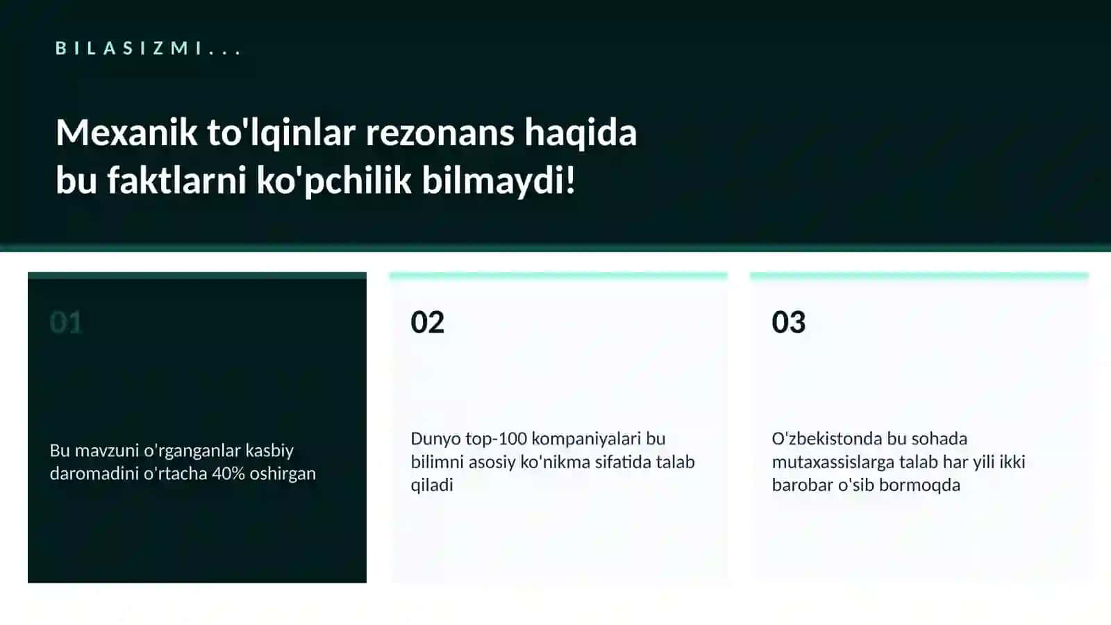 Mexanik to'lqinlar rezonans 2