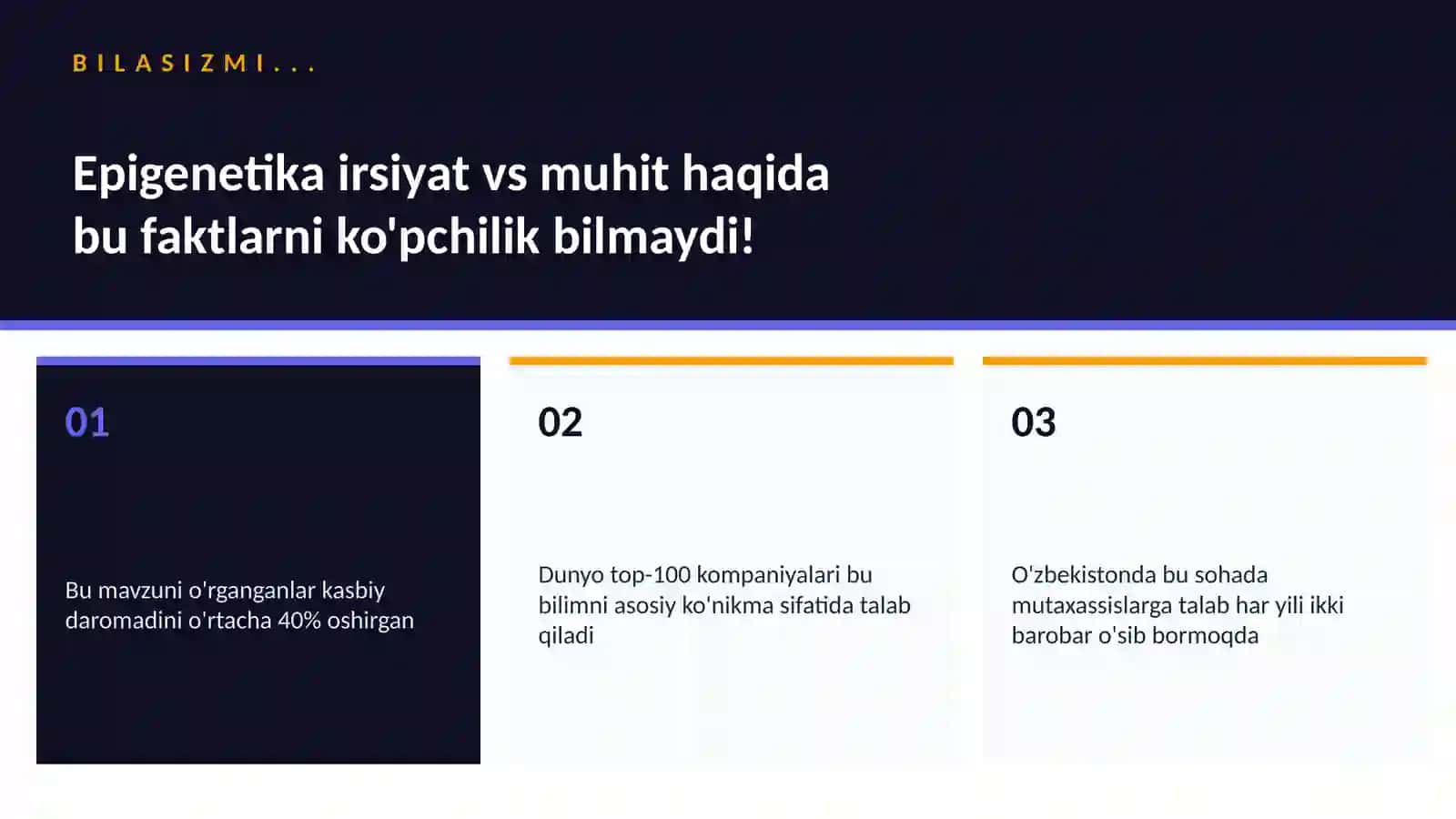 BIOTEXNOLOGIYA VA GENOMIKA 2