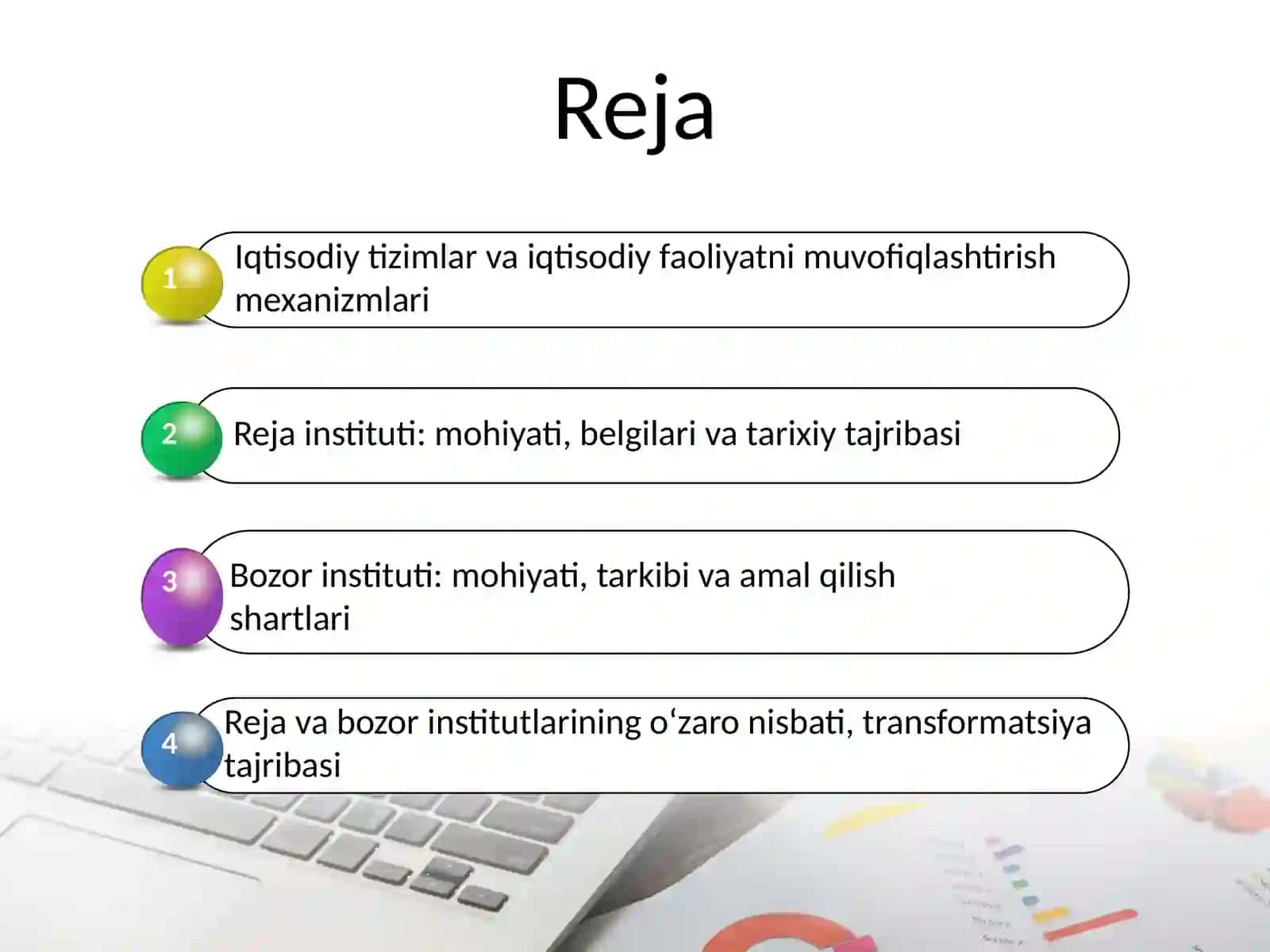 REJA INSTITUTI VA BOZOR INSTITUTI 2