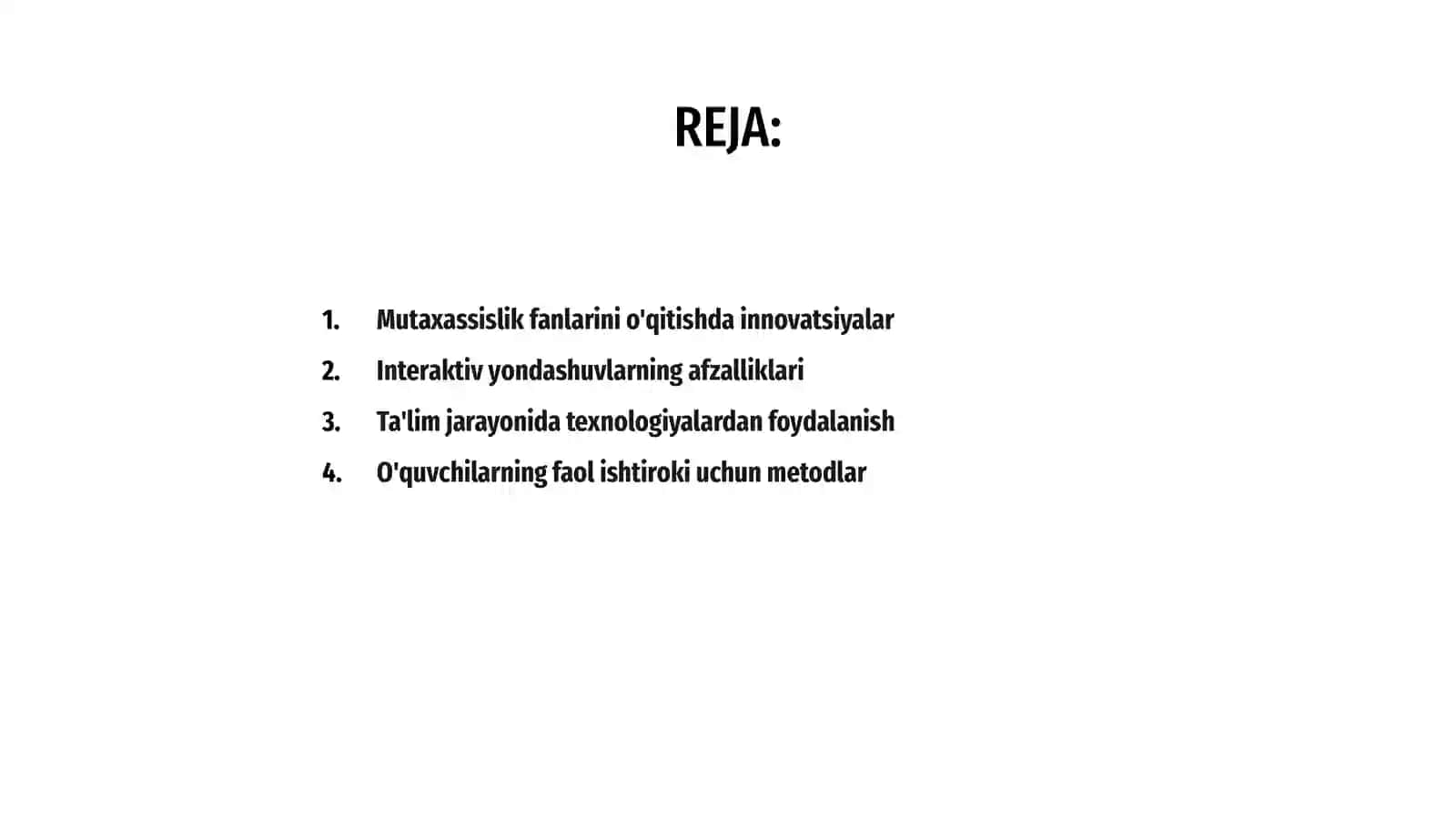 Mutaxassislik fanlarini o'qitishda interaktiv yondashuv 2