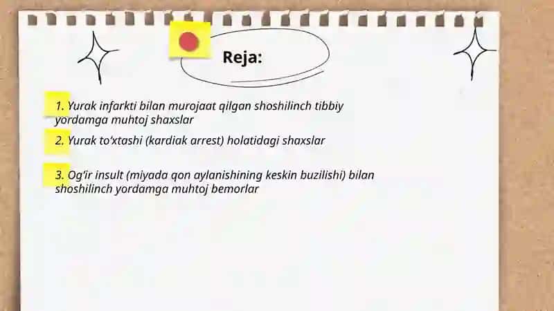 Shoshilinch tibbiy yordam 2