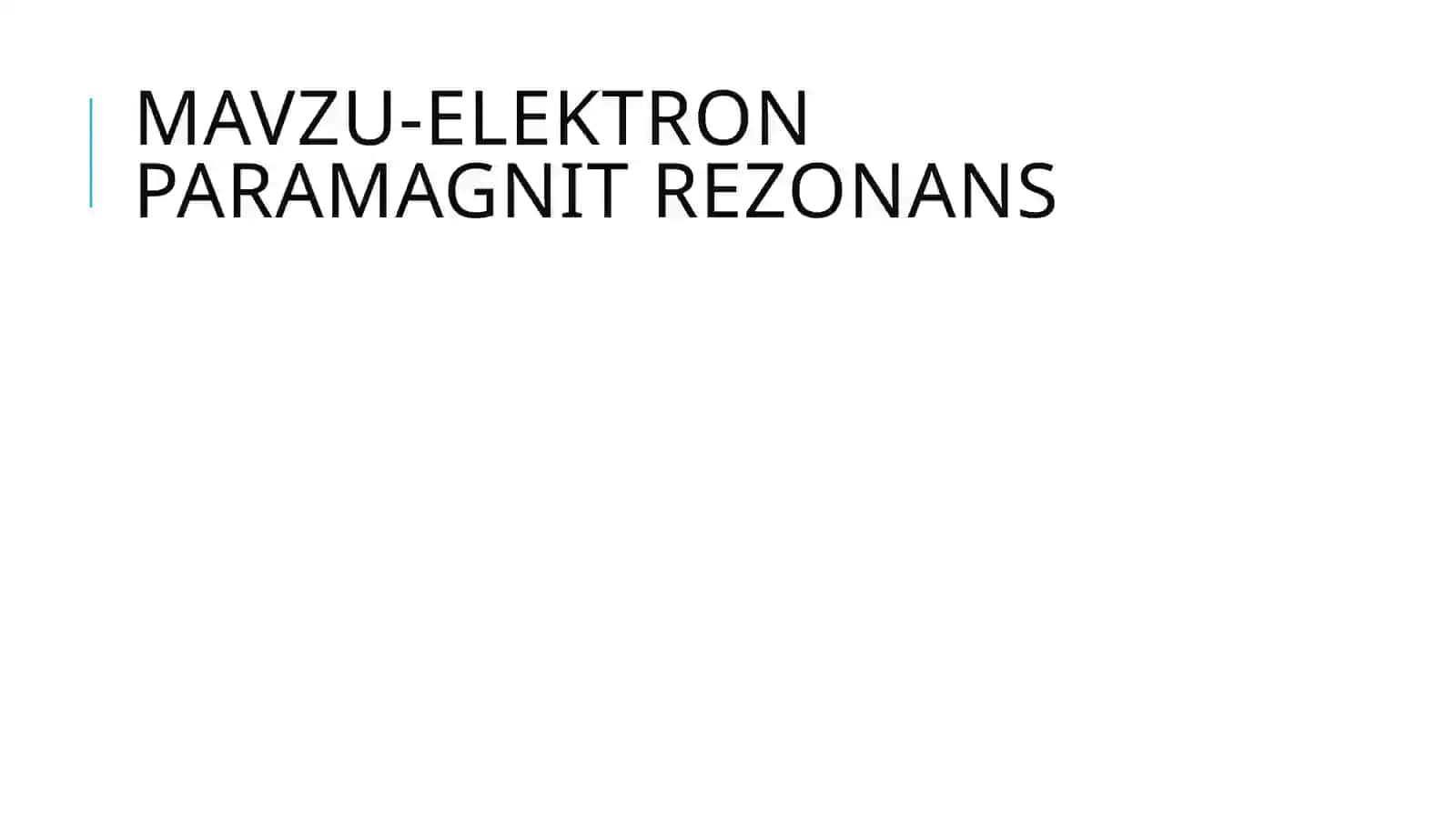 Elektron paramagnit rezonansi 2