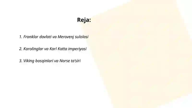 Ilk o'rta asirlarda g'arb yevropa dablatlarii 2