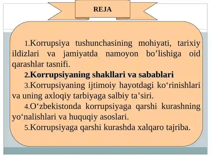 Korrupsiyaning Mohiyati, Oqibatlari va Unga Qarshi Kurash Mexanizmlari 2
