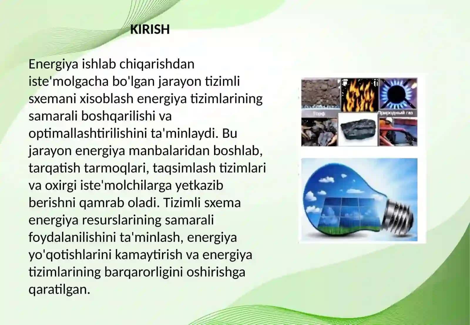Energiya ishlab chiqarish tizimlari 2