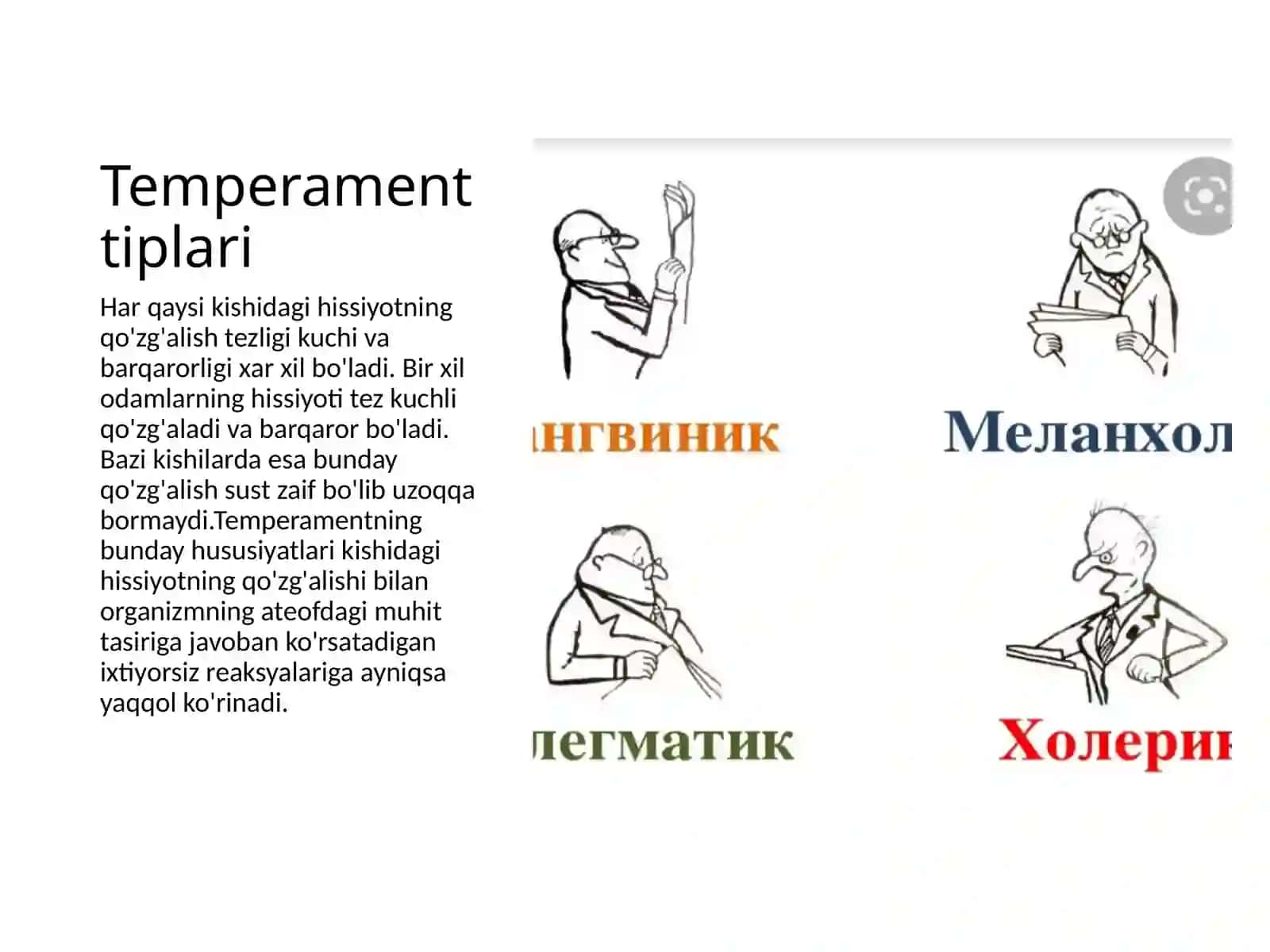 Temperament haqida tushuncha 2