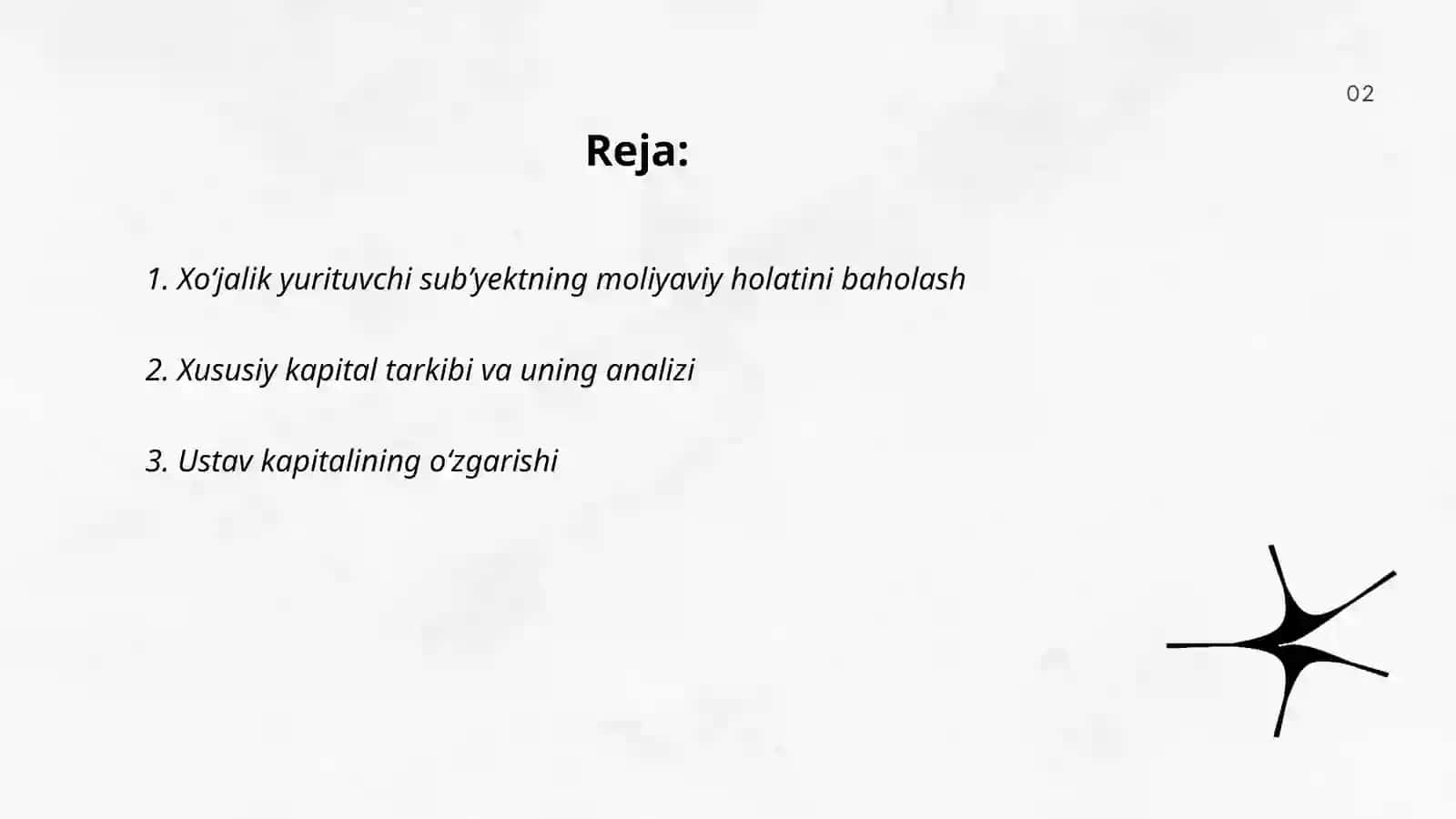 Xoʻjalik yurituvchi subʼyektlar xususiy kapitali tahlili 2