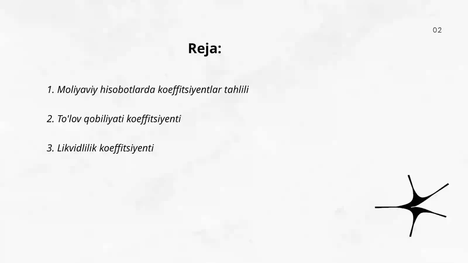 Moliyaviy hisobotlarda koeffitsiyentlardan foydalanish 2